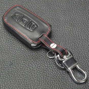 Custodia in pelle Keyforkess per KIA K2 K5 Sportage Sorento Hyundai Elantra Genesis Sonata Equus IX35 custodia in pelle a 3 pulsanti - Custodia in pelle jingyuqin per KIA K2 K5 Sportage Sorento Hyundai Elantra Genesis Sonata Equus