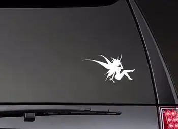 

Fairy Sitting Stickers Window Door Decal Top Quatily Waterproof Vinyl Die-Cut ZP0422