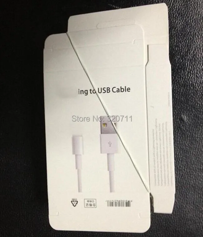 Розничная коробка для Micro 8 Pin USB кабель Шнур для IOS 10 9,3 iPhone 7 6 plus 5 5S iPod Touch 5th 100 шт./лот