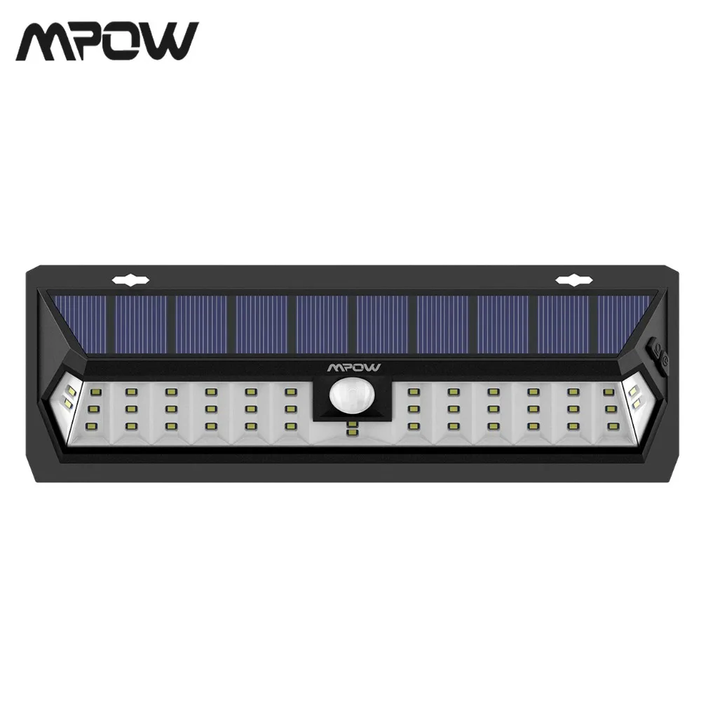 

Mpow 42 LED Motion Sensor Solar Light Wall Lamp 120 Sensing Angle 3 Adjustable Sensor Lighting Time Weatherproof Luces Solares