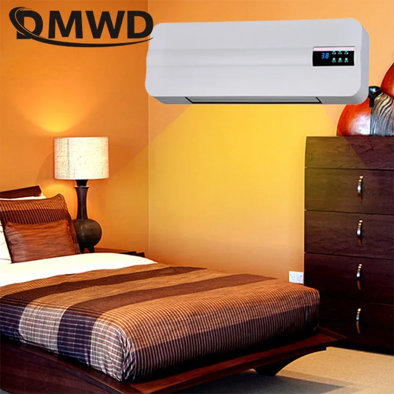 DMWD Wall-mounted remote control heater air warmer home room energy saving heating fan bathroom heating air radiator convector 4