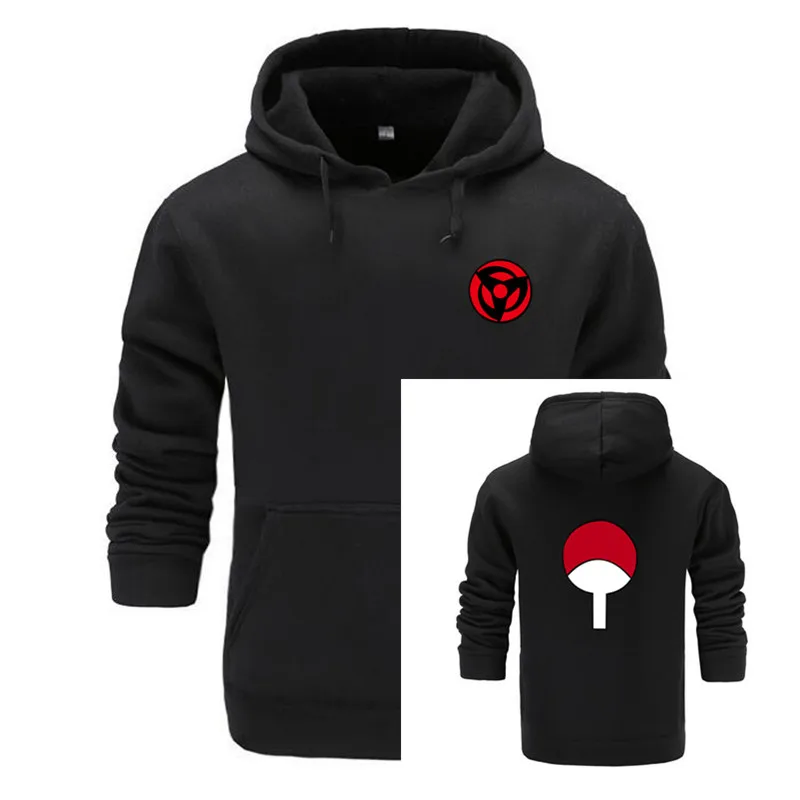  2018 New Naruto Anime Fashion Hoodies And Sweatshirts For Couples Fashion Winte Hoodies Men Uchiha 