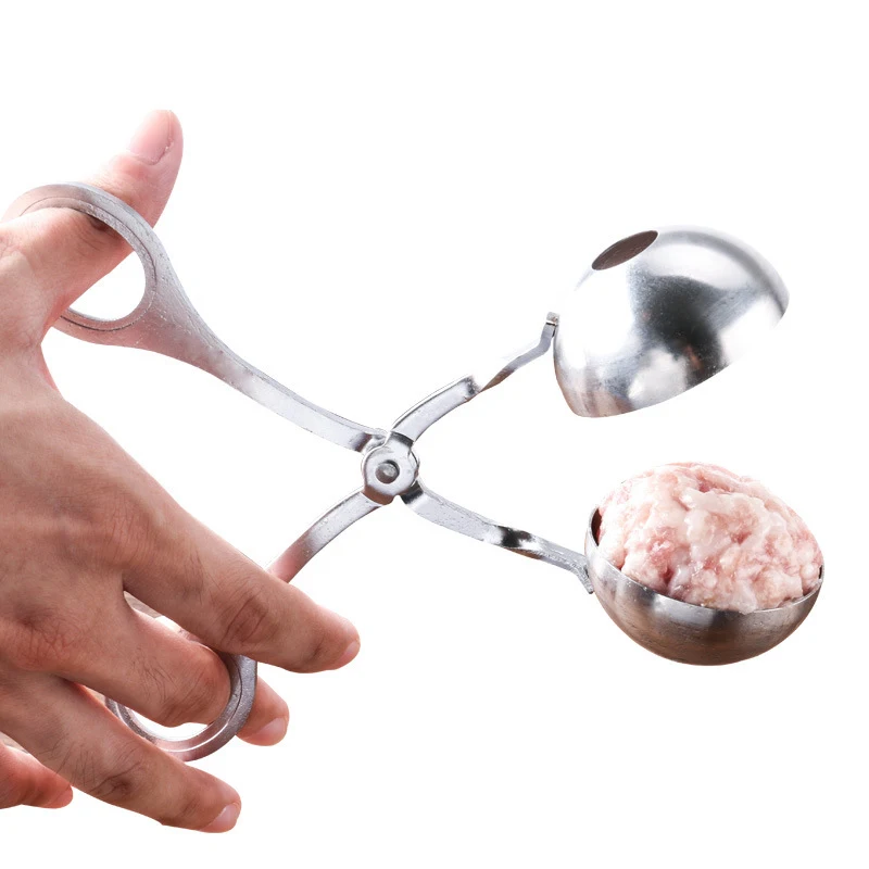 

Convenient Meatball Maker Stainless Steel Stuffed Meatball Clip DIY Fish Meat Rice Ball Maker 16 cm /17 CM