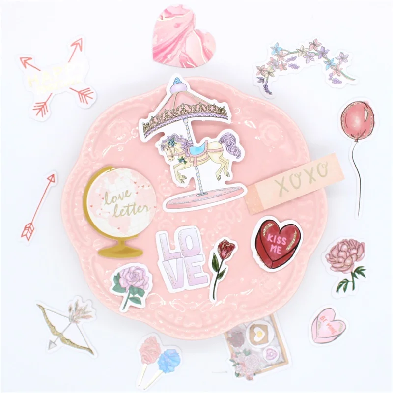 KSCRAFT Милая Cardstock Carnival Paper высеченные наклейки для скрапбукинга DIY/фотоальбома