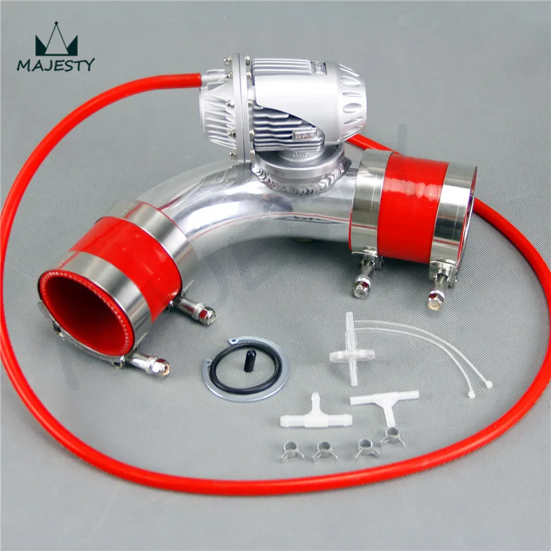 Red 2.5/" Universal Sequential Turbo Blow Off Valve Flange Pipe Type-SSQV BOV