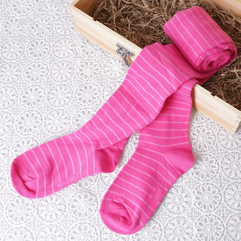 

2-9ys kid Girls striped warm Tights Children Pantyhose Knitted Tights kids stocking