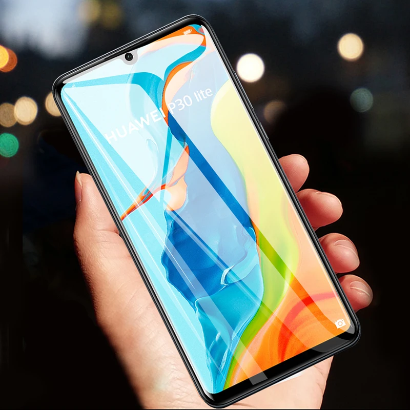 CHYI 3D изогнутая пленка для huawei P30 lite Nova 4E Защитная пленка для экрана полное покрытие нано Гидрогелевая пленка с инструментами не закаленное стекло