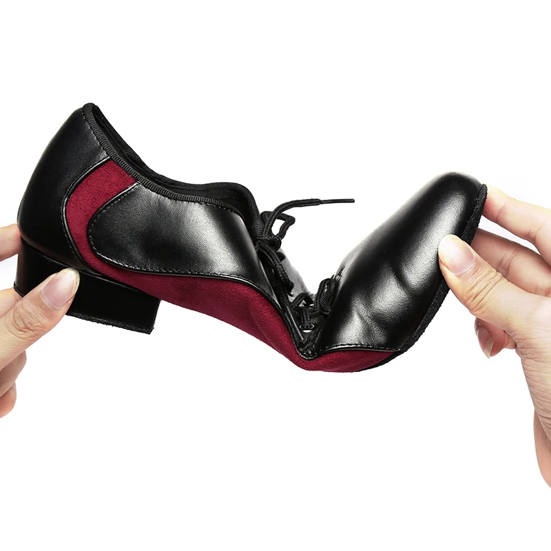 Ballroom Men Shoes Mens Ballroom Dance Shoes genuine leather+PU Latin Dancing Shoes For Men Tango Waltz Male Shoes JuseDanc 5