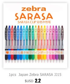 1pcs Zebra SARASA JJ15 Vintage Retro neutral pen Press gel pen 0.5mm Limited Edition School supplies