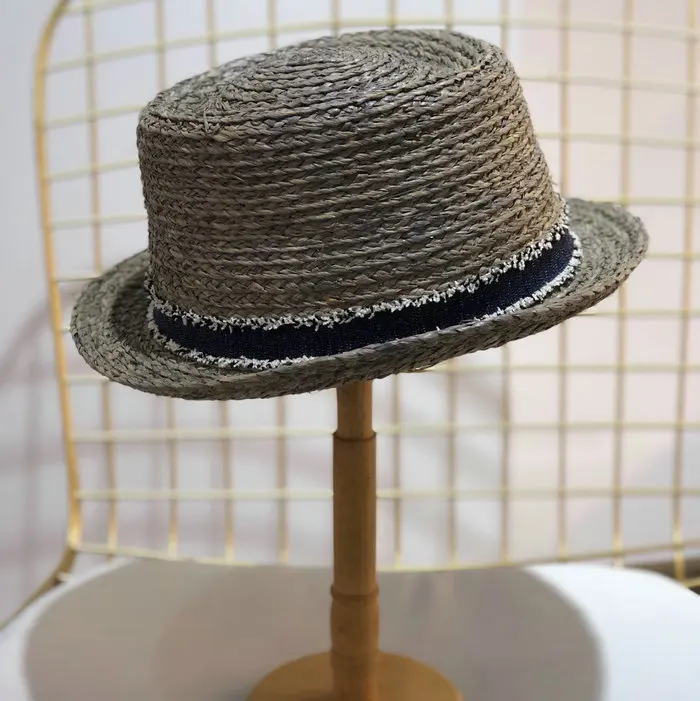 Фибоначчи новая весенняя летняя соломенная фетровая шляпа из рафии модная фетровая шляпа из свиного пирога для мужчин женская шляпа-федора
