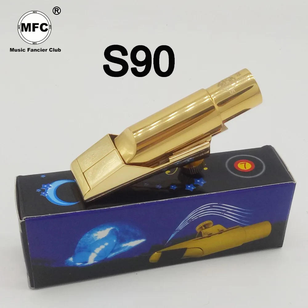 Professional Tenor Soprano Alto Saxophone Metal Mouthpiece Gold Lacquer