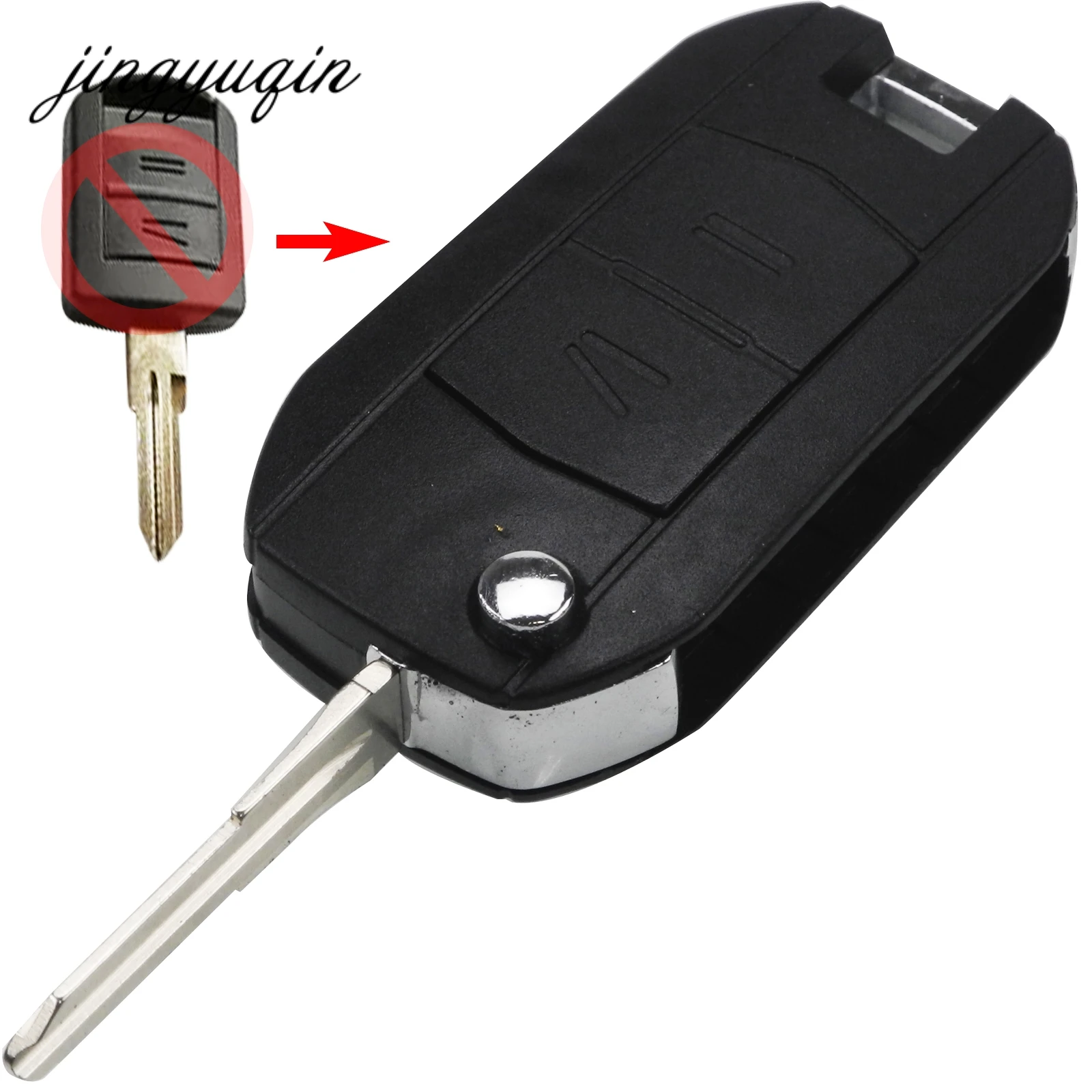 Jingyuqin 10 шт./лот складной Модифицированный Корпус ключа для Vauxhall Opel Astra Vectra Zafira Corsa