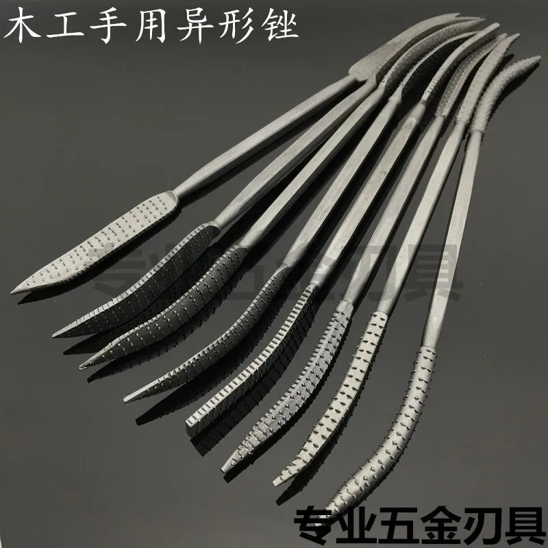 Wood Rasp Set 6pcs Carpenter File Carving Tools Double Riffler Tool 140mm