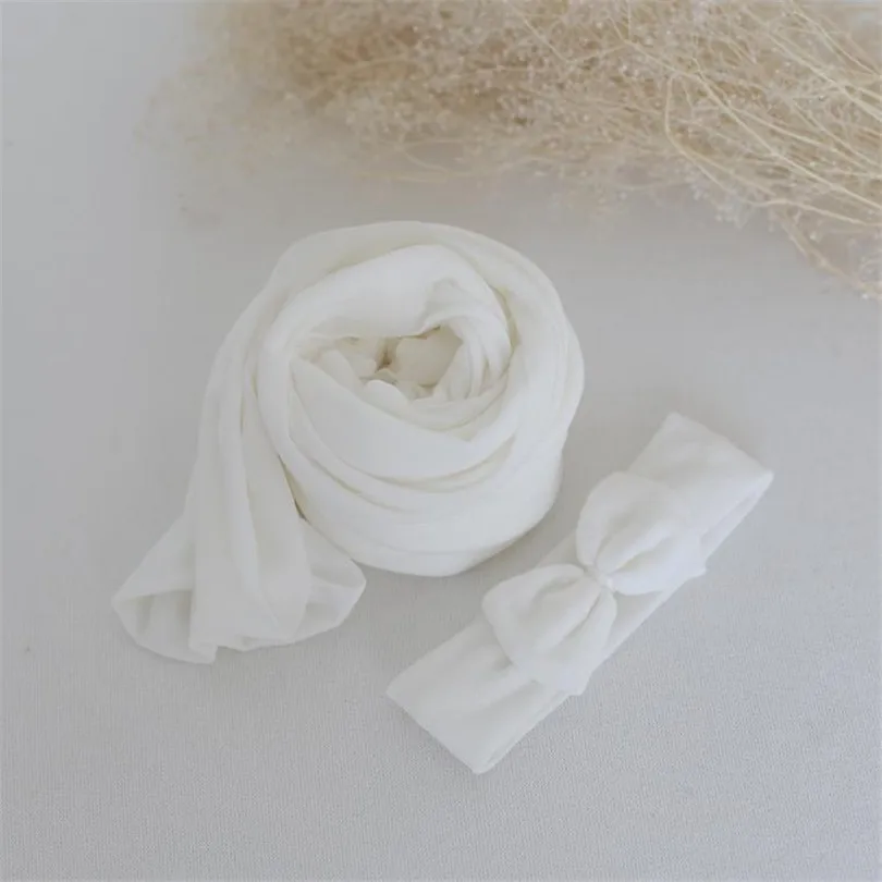 Новорожденных стрейч трикотаж вязать wrap новорожденных для фотосессий обертывание ткани детские мягкие Пеленальное Одеяло фон