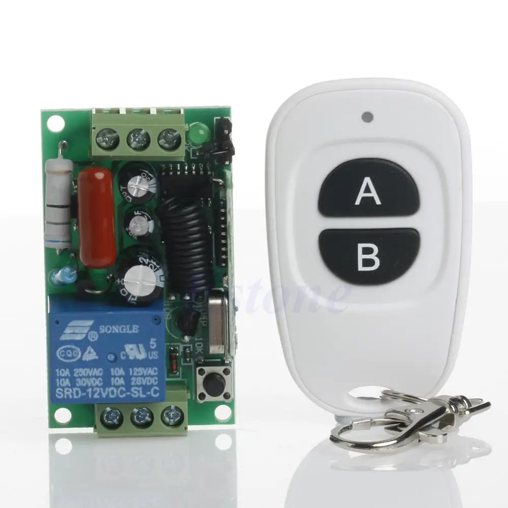 

220V ON OFF Light Remote Control Wireless Switch Receiver+Transmitter 433MHz for switch