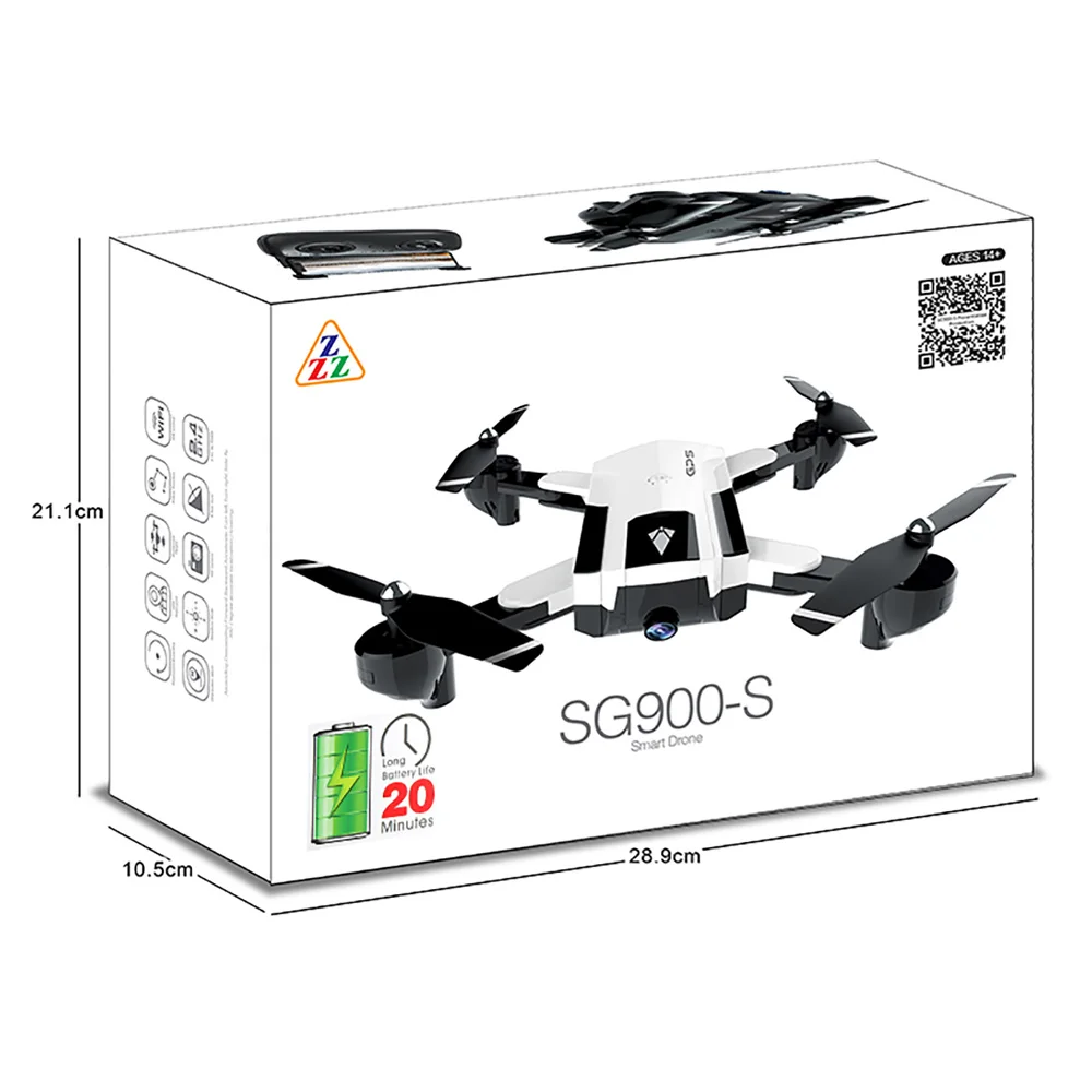 Профессиональный gps Дрон с wifi FPV 1080P 720P HD камера SG900S 20minis Flying Follow Me Hold складной Радиоуправляемый Дрон вертолет