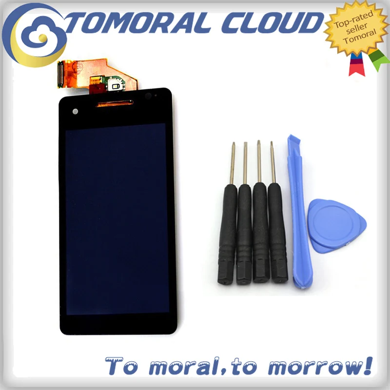 

For Sony Xperia V LT25 LT25I LCD display touch screen with digitizer Assembly + Free Tools Replacement , Black Free shipping