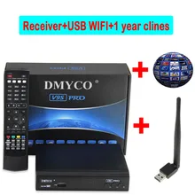 1 Year Europe 7 Clines Server dvb-s2 tv receptor V9S PRO Satellite Receiver+USB WIFI support IPTV Youtube Youporn 1080P Full HD