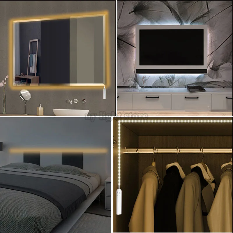 

DC5V Motion sensor LED Cabinet light USB LED Strip Light Night Light For Stairs Wardrobe