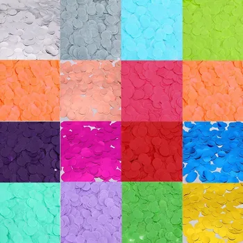 

1 Inch 2.5CM 10g/bag Colorful Rose Gold Round Heart Tissue Paper Confetti Balloon Wedding Birthday Party Table Decoration 62051
