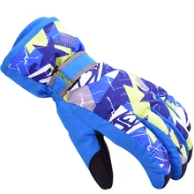 Детские зимние теплые лыжные перчатки для мальчиков и девочек спортивные водонепроницаемый ветрозащитный защита от снега перчатки для езды на велосипеде перчатки для сноуборда, лыж для детей