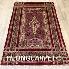 Yilong 4'x6' хороший чистый шелк, китайский ковер ручной работы, шелковый ковер ручной работы(ZQG320A