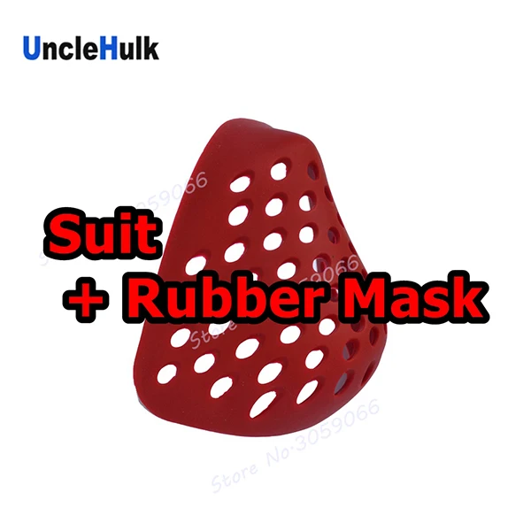 Высококачественный костюм из лайкры Человека-паука Zentai | UncleHulk - Цвет: Add Rubber Mask
