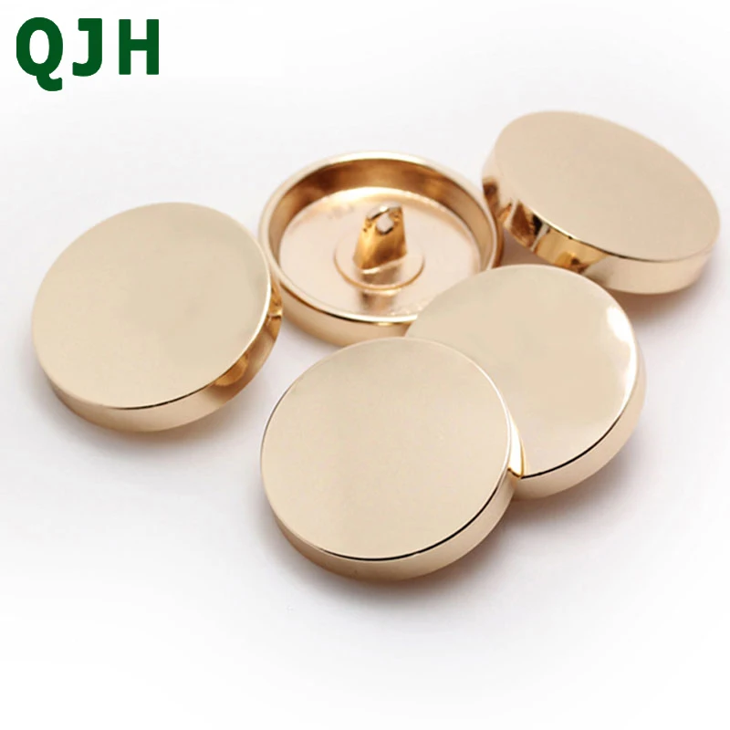 

Top-sale Metal Round Flat Buttons 7 Sizes&6 Colors Handwork Sewing Button Fashion Clothing Decorative Accessories