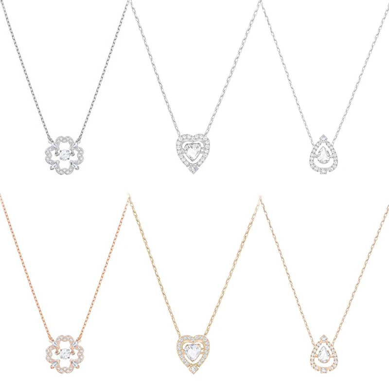 

Fanier 100% Sterling Silver Original 1:1 High Quality Collar From Zircon Jewels Free Mail Women