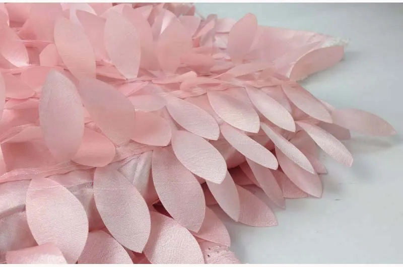 Розовая Рождественская декоративная ткань для скатерти, новогодняя занавеска ткань с листьями, свадебное лоскутное шитье Diy кружево, 1 ярд 90x130 см