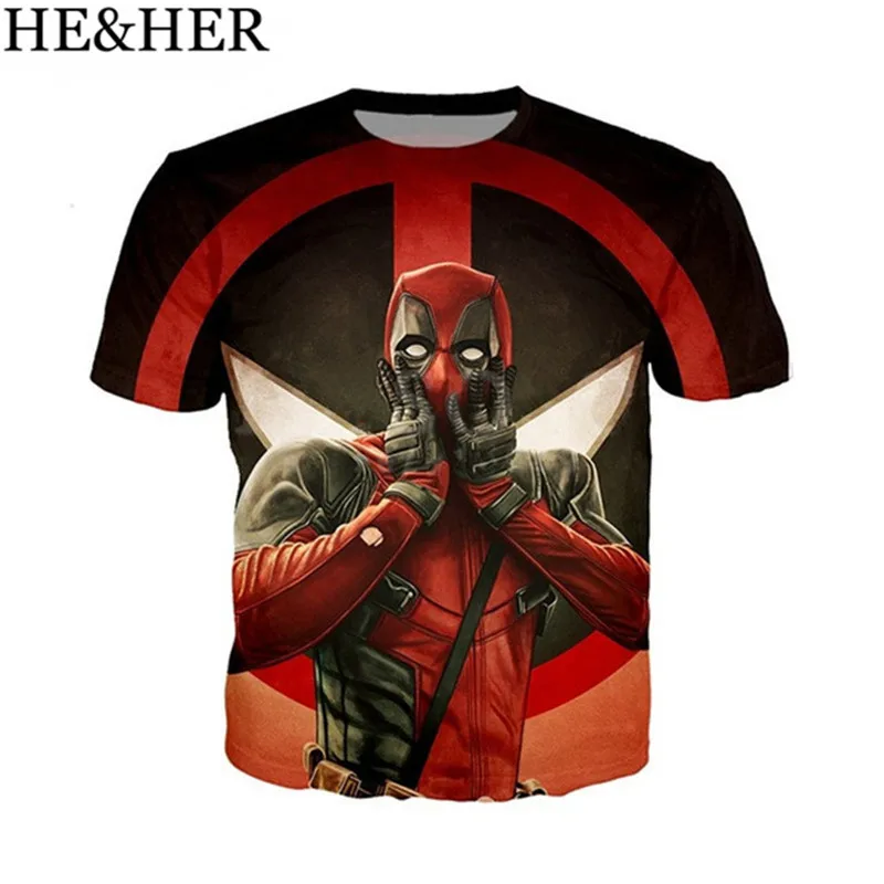 

Fashion Popular Movie Deadpool 2 t shirt men/women 3D printing t-shirts Short sleeve Harajuku style tshirt streetwear summer top