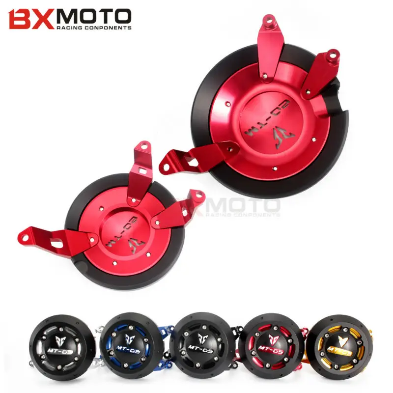 US $124.88 Motorcycle accessories motorbike Engine Cover CNC Red Engine Protective Cover Protector For YAMAHA MT09 MT09