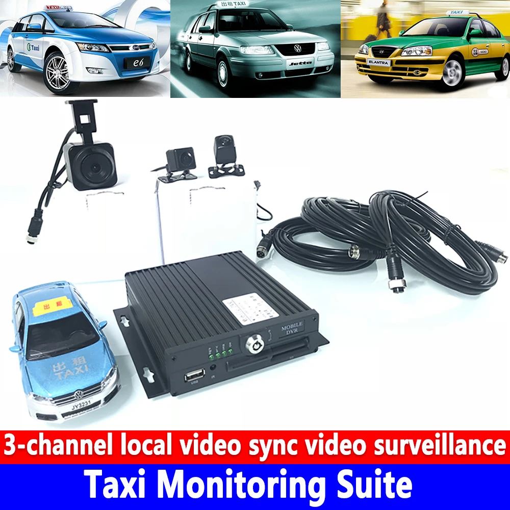  960 P HD audio e video 4-canali SD card locale macchina PAL/NTSC sistema di taxi kit di monitoraggi