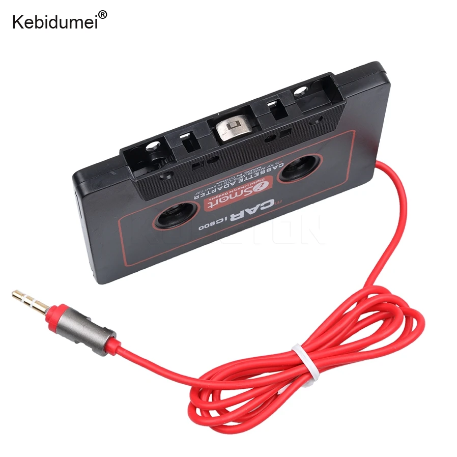 Kebidumei автомобильный Кассетный адаптер Кассетный Mp3 плеер конвертер для iPod для iPhone MP3 AUX кабель CD плеер 3,5 мм разъем
