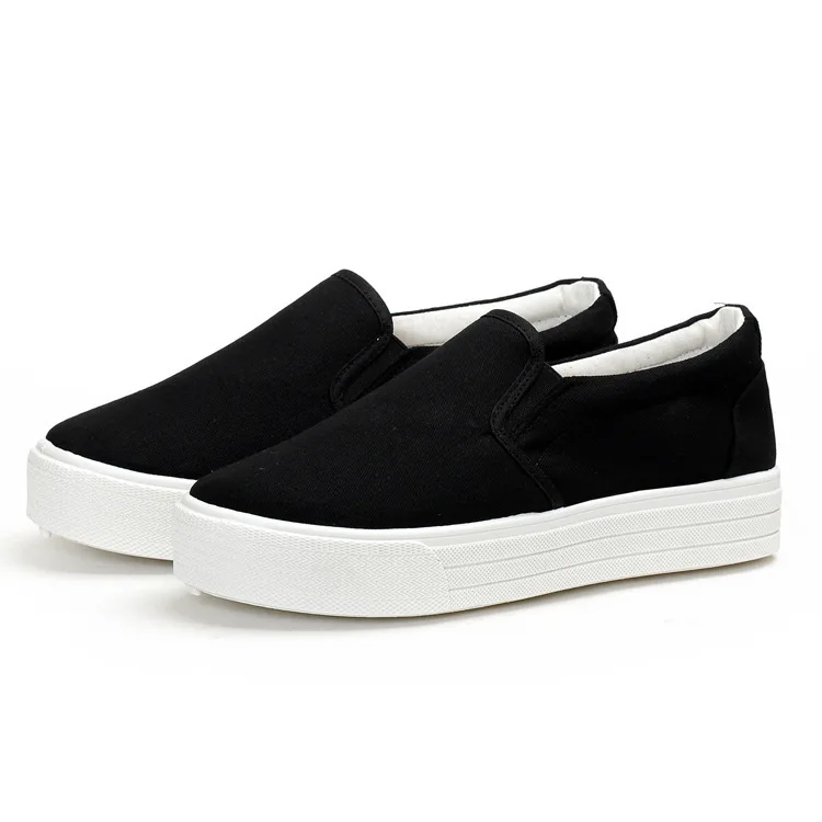 Walking shoes YIFU Thick-soled white shoes casual white canvas walking shoes women's shoes M1E1-M1E3