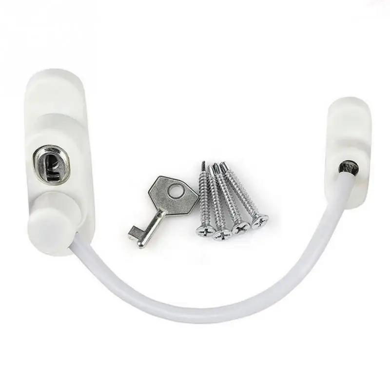 Window Catch Câble Porte En Acier Inoxydable Sécurité Chaîne Serrure de Sécurité Maison Jardin