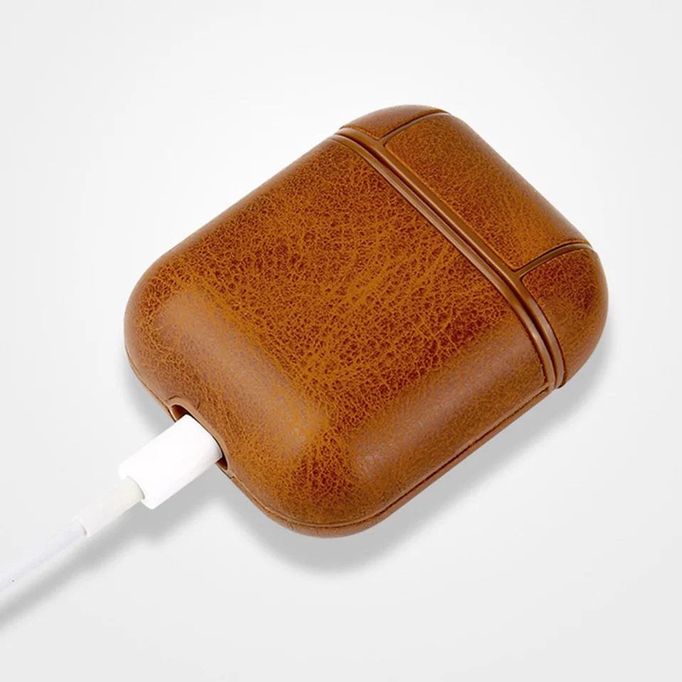 2PCS Leather Case For 2019 Bluetooth Wireless Earphone Charging Box Protective Cover For Original TWS i12 i20 i30 i60 i100 Bags  (5)