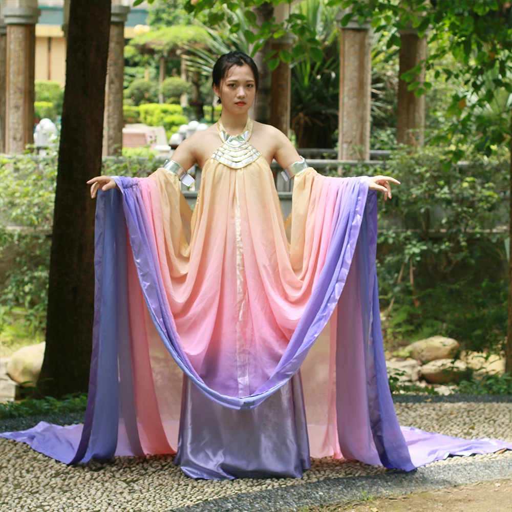 Cos Star Wars Dress Cosplay Queen Padme Naberrie Amidala Dresses Chiffon Women Adult Halloween Party Prop1 (4)