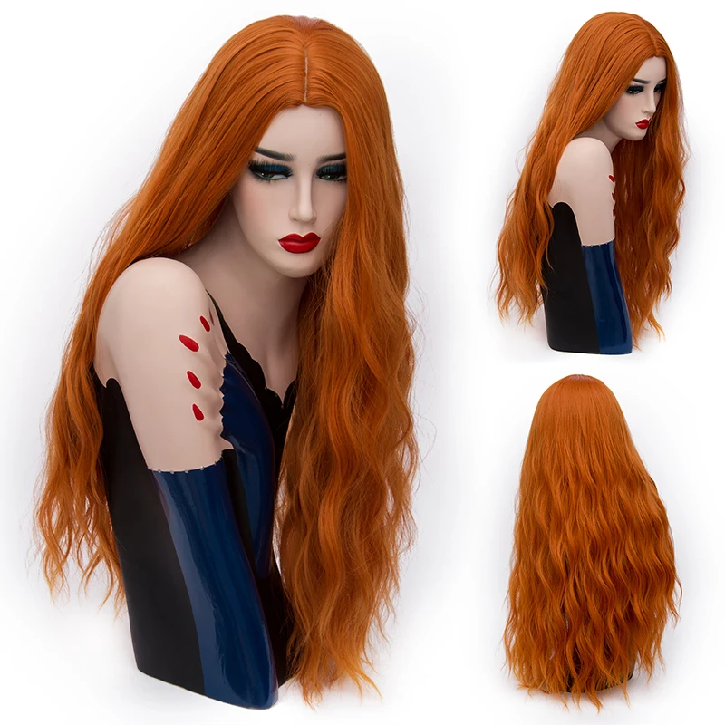 MSIWIGS 70 CM pelucas onduladas rosas largas Cosplay peluca Rubia de mujer sintética Natural 29 colores pelo resistente al calor MSIWIGS 70 CM pelucas onduladas rosas largas Cosplay peluca Rubia de mujer sintética Natural 29 colores pelo resistente al calor