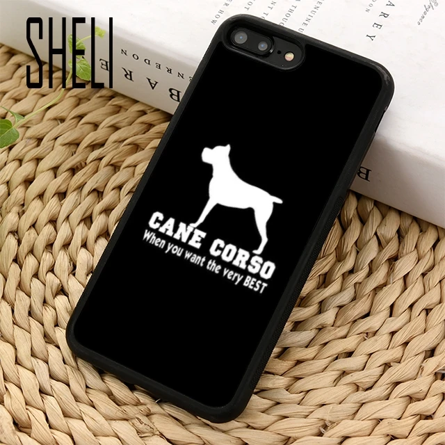 

SHELI Italian Dogs Cane Corso Italy Mastiff Phone Case Cover For iPhone 5 6 6s 7 8 plus 11 pro X XR XS max Samsung S7 edge S9