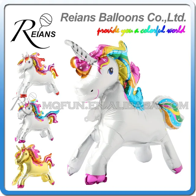 Unique Stand steadily Unicorn Birthday Party Decorations Supplies Wedding Engagement Children's Day Foil Unicorn Balloons globos
