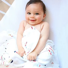 Дизайн, бамбуковый Муслин, хлопок, детские пеленки, одеяла, многофункциональное душевое полотенце для новорожденного, мягкие обертывания