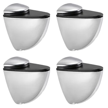 

Uxcell 4pcs Adjustable Solid Zinc Alloy Glass Clamp Shelf Brackets Suitable for 3-33mm Wood or Glass Shelves New Arrival