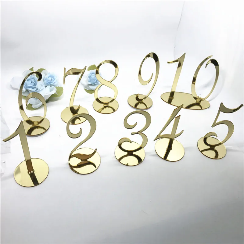 

Personalized Wedding Table Number, Acrylic Silver Gold Table Numbers, Christmas Table Numbers, Wedding Sign Table Centerpieces