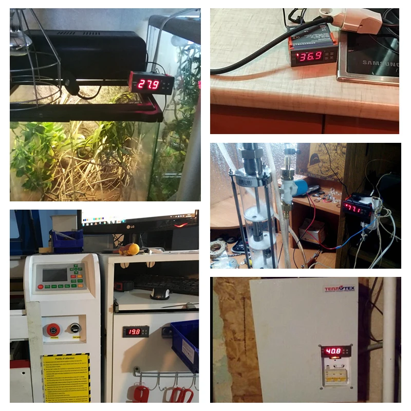Цифровой термостат KT1210W регулятор температуры C/F температуры/охлаждения