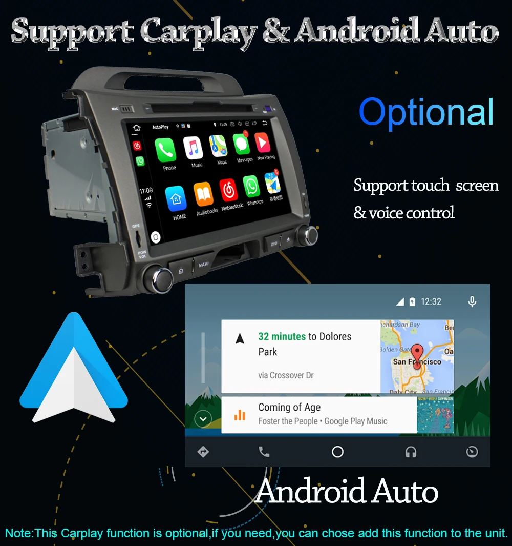 Sale 8" Owtosin Car Radio Multimedia Video Player Navigation GPS Android 9.0 For KIA Sportage R 2010-2016 Car 4GB RAM 32GB ROM 11