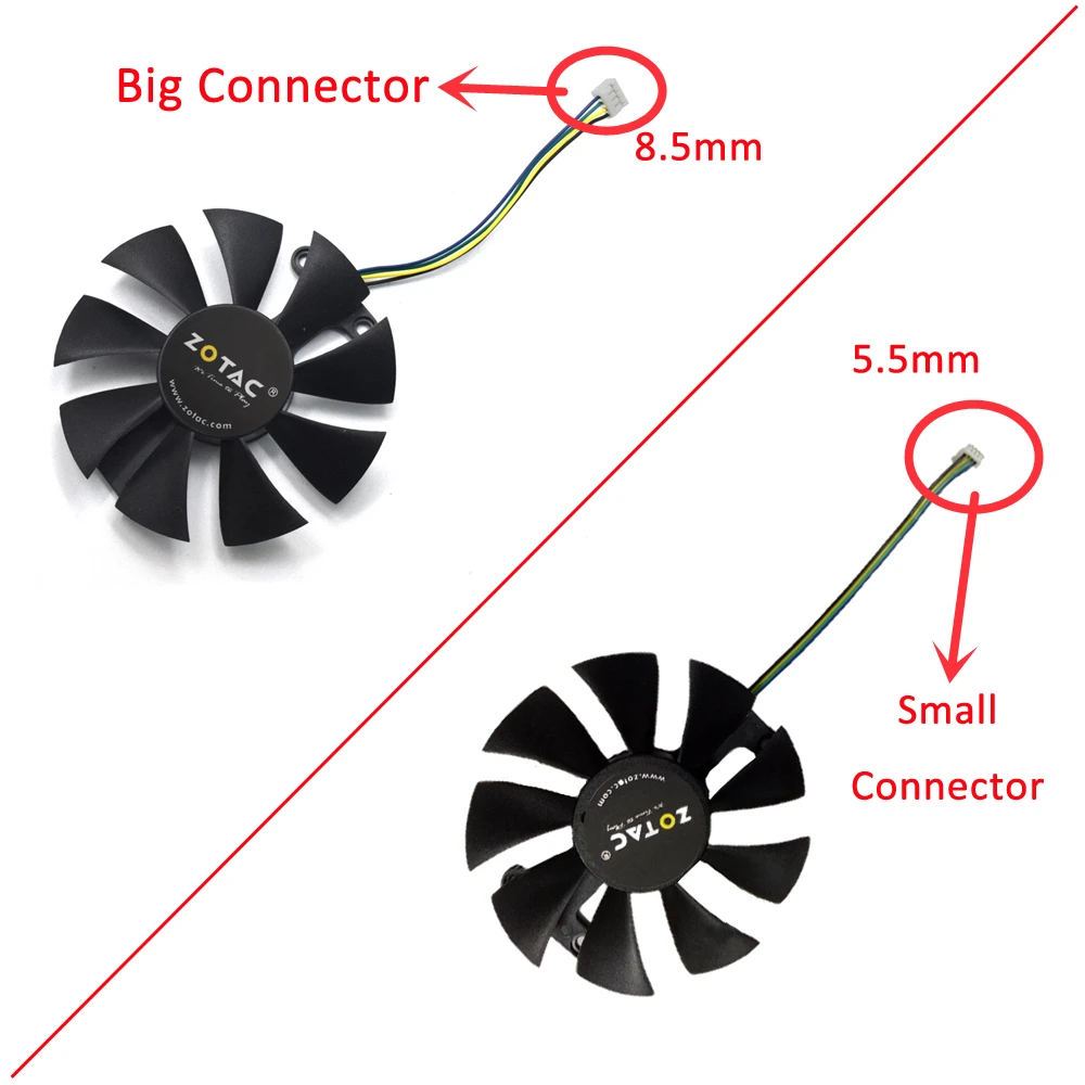 85 мм GA91S2H DC 12 В 0.35A 4Pin кулер вентилятор Замена для Zotac GTX 1060 GTX950 GTX 1050Ti видеокарта вентилятор охлаждения