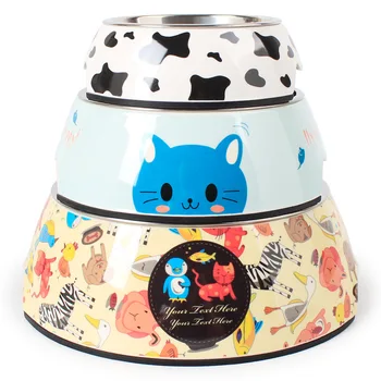 

A5 food grade dog bowl 5MM thickened pet bowl