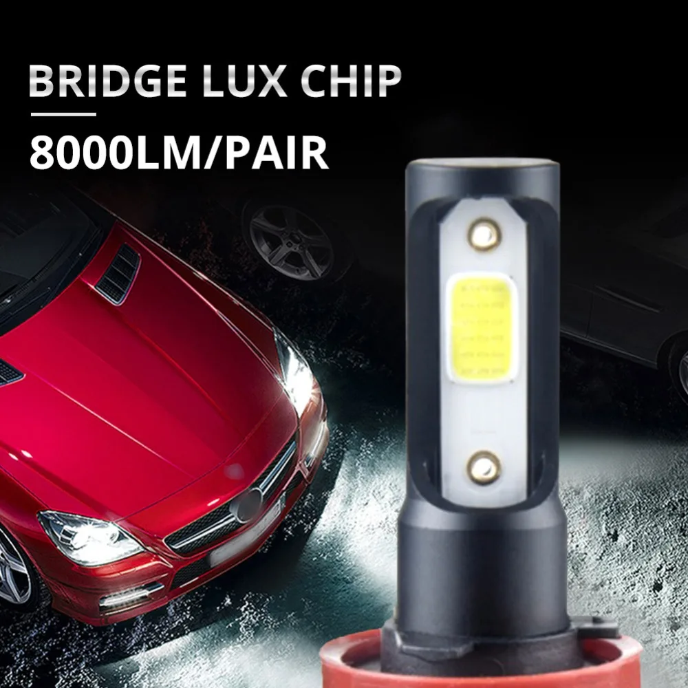 Aceersun H7 светодиодные лампы Автомобильные фары H4 LED H1 H11 9005 72W Противотуманные 12V 24V