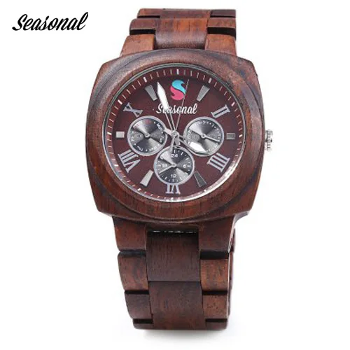 

Seasonal Men Sports Watches Retro Watches Analog Handmade Quartz Watch Brand Wood Design Vintage Punk Wristwatch Reloj Hombre